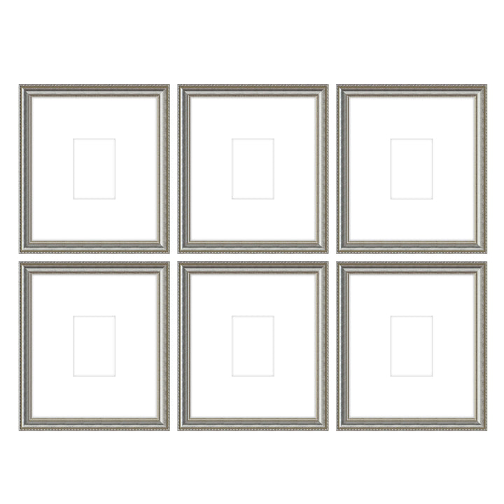 Gallery Wall - The Grids #G607 Graysen / Silver Satin Gallery Walls Made Easy