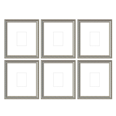 Gallery Wall - The Grids #G607 Graysen / Silver Satin Gallery Walls Made Easy