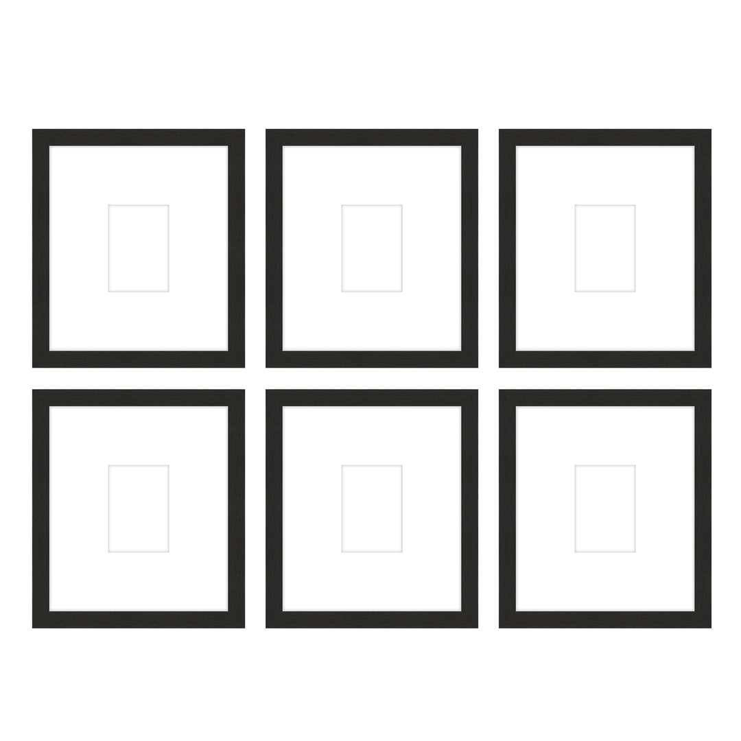 Gallery Wall - The Grids #G607 Jensen / Coffee Gallery Walls Made Easy