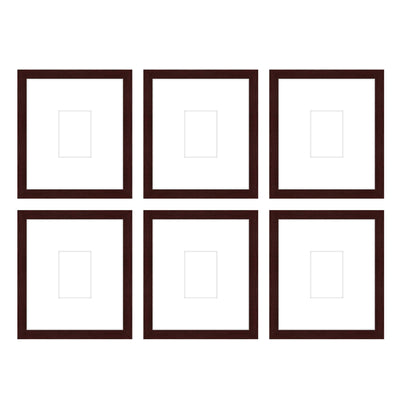 Gallery Wall - The Grids #G607 Jensen / Merlot Gallery Walls Made Easy