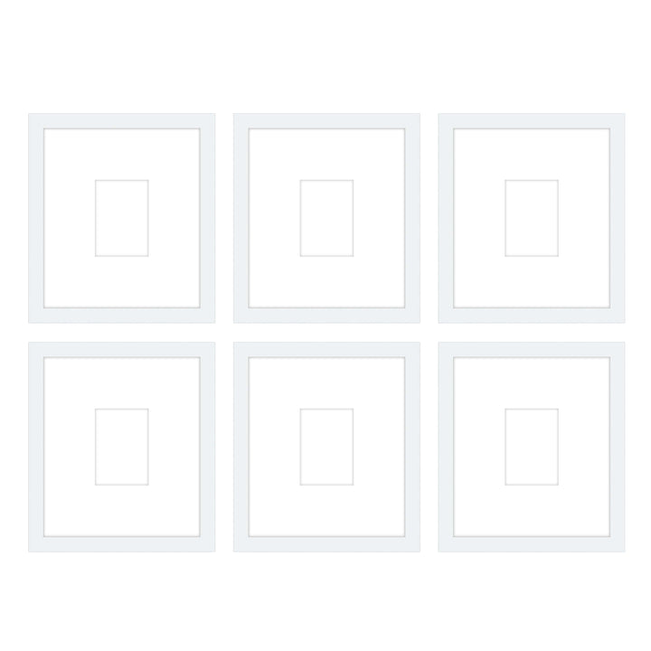 Gallery Wall - The Grids #G607 Jensen / White Gallery Walls Made Easy