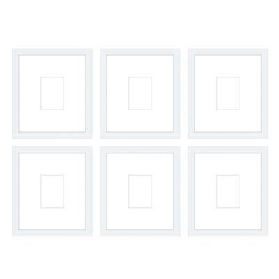 Gallery Wall - The Grids #G607 Jensen / White Gallery Walls Made Easy