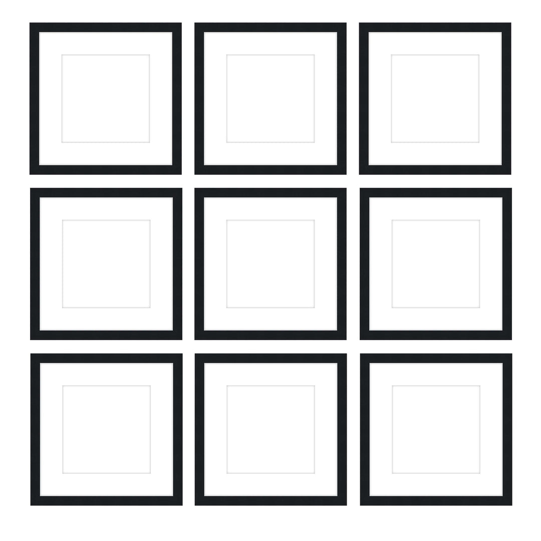 Gallery Wall - The Grids #G902 Darby / Black Satin Gallery Walls Made Easy