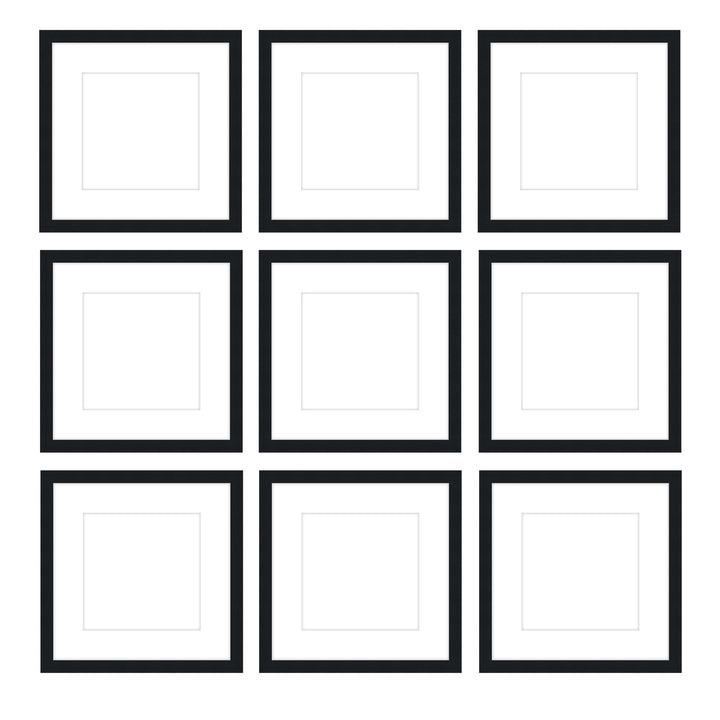 Gallery Wall - The Grids #G902 Darby / Black Satin Gallery Walls Made Easy