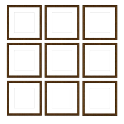 Gallery Wall - The Grids #G902 Darby / Cocoa Gallery Walls Made Easy