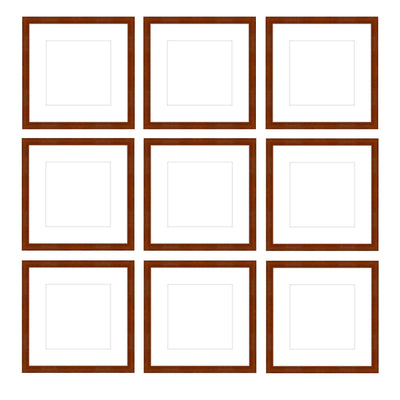 Gallery Wall - The Grids #G902 Darby / Umber Gallery Walls Made Easy