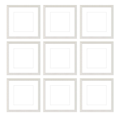 Gallery Wall - The Grids #G902 Darby / White Wash Gallery Walls Made Easy