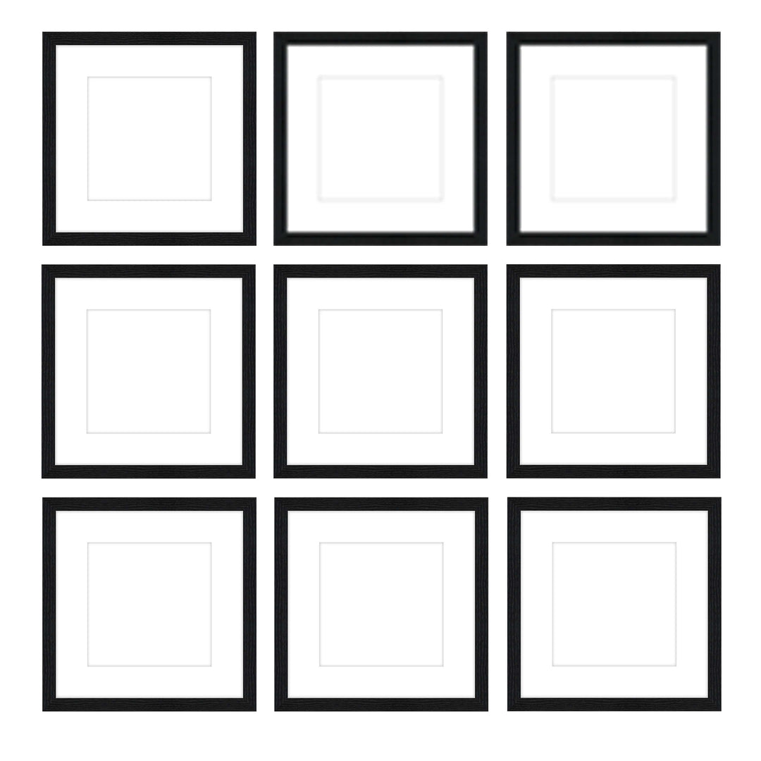 Gallery Wall - The Grids #G902 Jensen / Black Grain Gallery Walls Made Easy