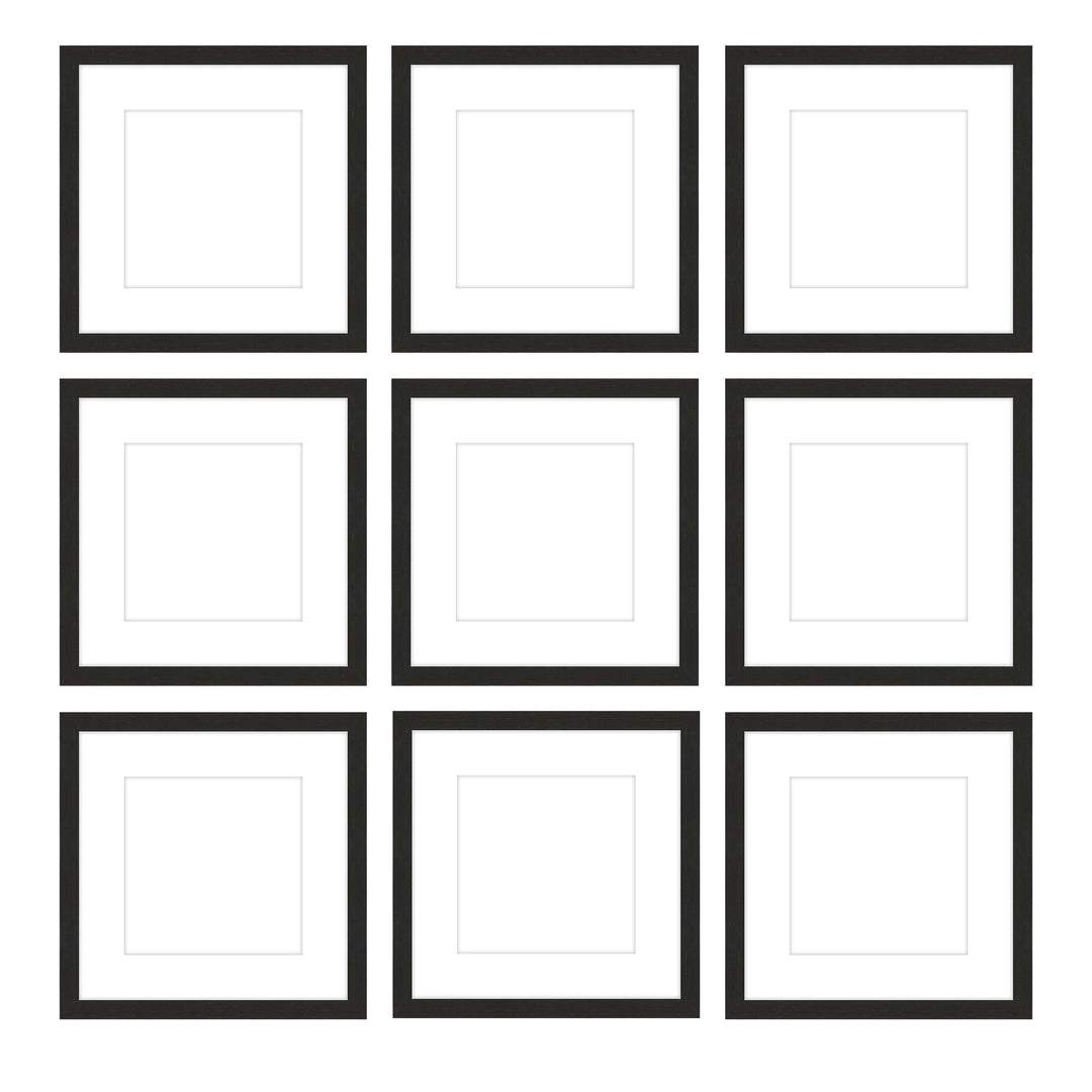 Gallery Wall - The Grids #G902 Jensen / Coffee Gallery Walls Made Easy