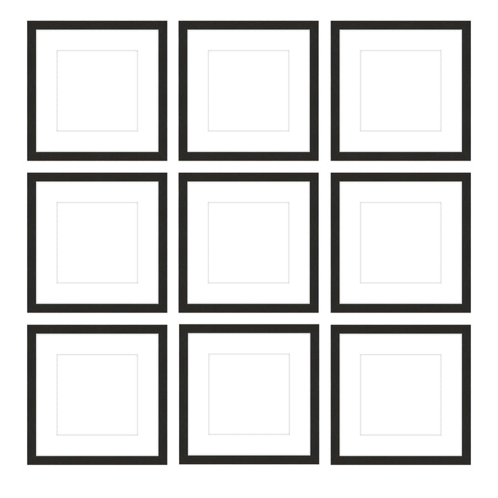 Gallery Wall - The Grids #G902 Jensen / Coffee Gallery Walls Made Easy