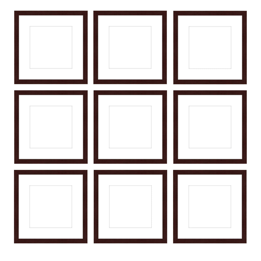 Gallery Wall - The Grids #G902 Jensen / Merlot Gallery Walls Made Easy