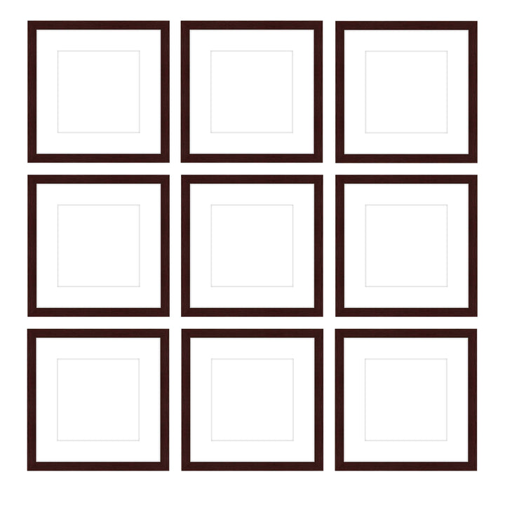 Gallery Wall - The Grids #G902 Jensen / Merlot Gallery Walls Made Easy