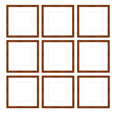 Gallery Wall - The Grids #G902 Jensen / Russet Gallery Walls Made Easy