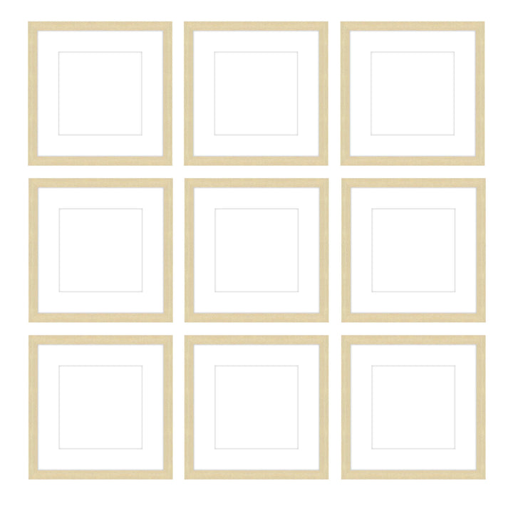 Gallery Wall - The Grids #G902 Jensen / Wheat Gallery Walls Made Easy