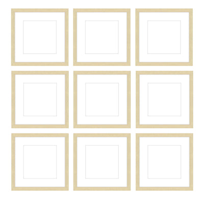 Gallery Wall - The Grids #G902 Jensen / Wheat Gallery Walls Made Easy