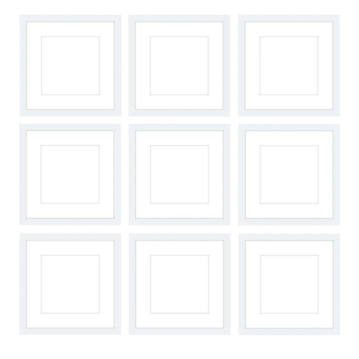 Gallery Wall - The Grids #G902 Jensen / White Gallery Walls Made Easy