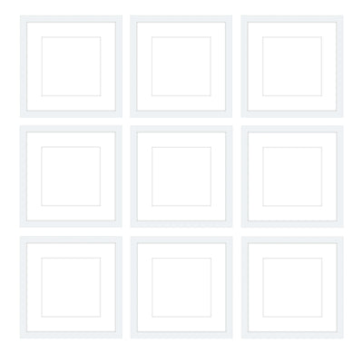 Gallery Wall - The Grids #G902 Jensen / White Gallery Walls Made Easy