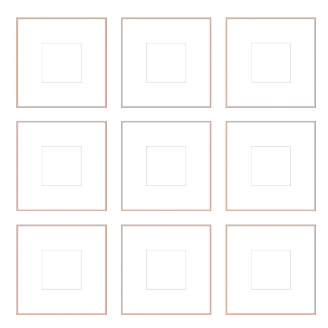 Gallery Wall -The Grids #G903 Ashton (Flat) / Rose Gold Gallery Walls Made Easy
