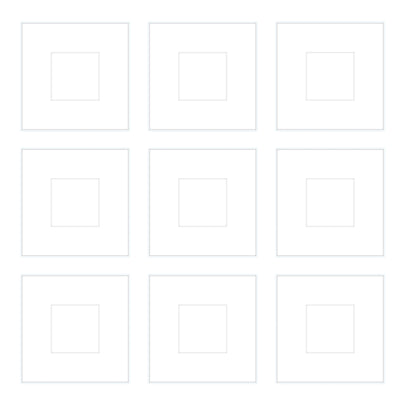 Gallery Wall -The Grids #G903 Ashton (Flat) / White Gallery Walls Made Easy