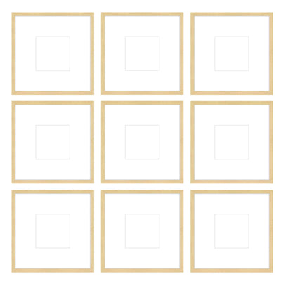 Gallery Wall -The Grids #G903 Darby / Sand Gallery Walls Made Easy
