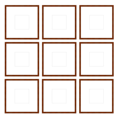 Gallery Wall -The Grids #G903 Darby / Umber Gallery Walls Made Easy
