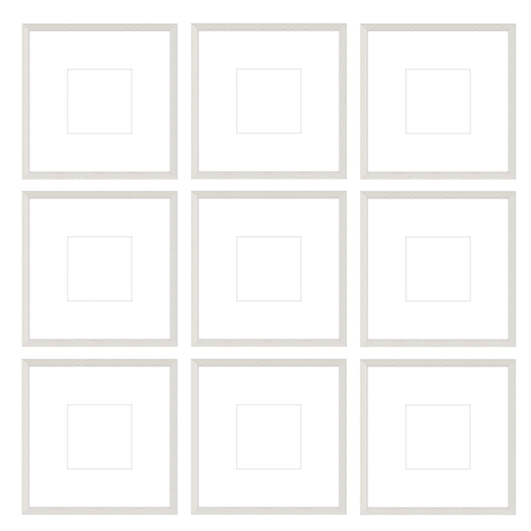 Gallery Wall -The Grids #G903 Darby / White Wash Gallery Walls Made Easy