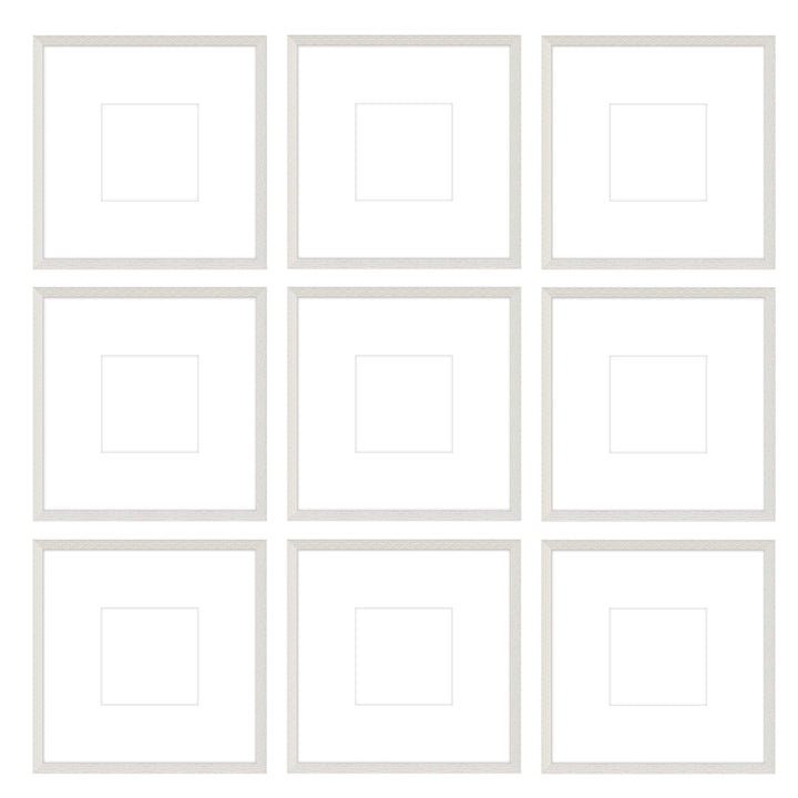 Gallery Wall -The Grids #G903 Darby / White Wash Gallery Walls Made Easy
