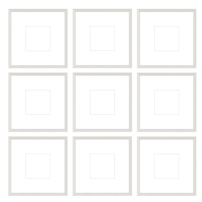 Gallery Wall -The Grids #G903 Darby / White Wash Gallery Walls Made Easy