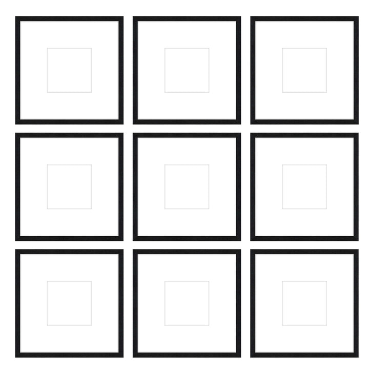 Gallery Wall -The Grids #G903 Jensen / Black Grain Gallery Walls Made Easy