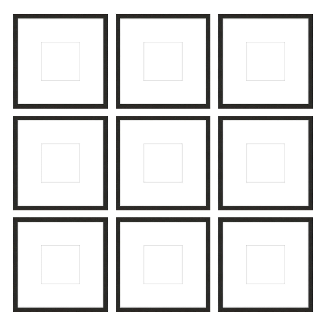 Gallery Wall -The Grids #G903 Jensen / Coffee Gallery Walls Made Easy