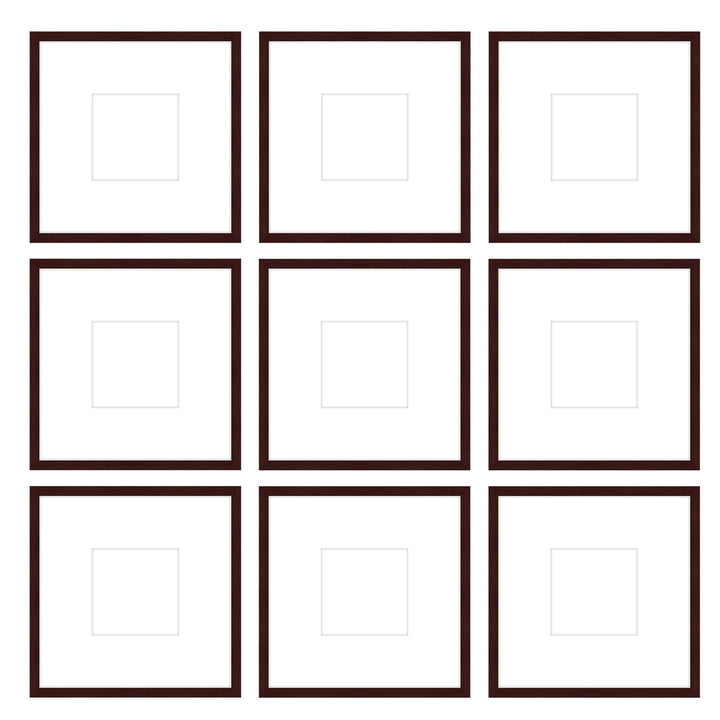 Gallery Wall -The Grids #G903 Jensen / Merlot Gallery Walls Made Easy