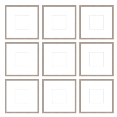 Gallery Wall -The Grids #G903 Jensen / Rustic Gray Gallery Walls Made Easy