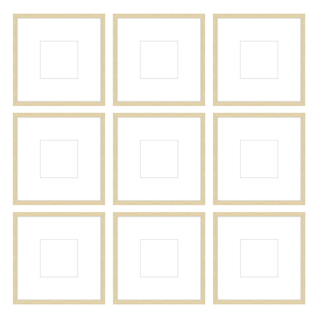 Gallery Wall -The Grids #G903 Jensen / Wheat Gallery Walls Made Easy
