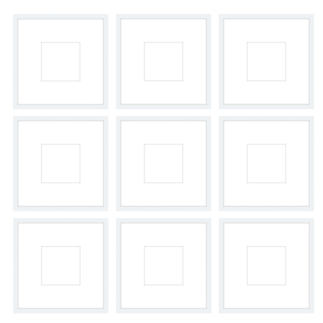 Gallery Wall -The Grids #G903 Jensen / White Gallery Walls Made Easy