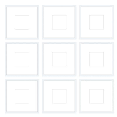 Gallery Wall -The Grids #G903 Jensen / White Gallery Walls Made Easy