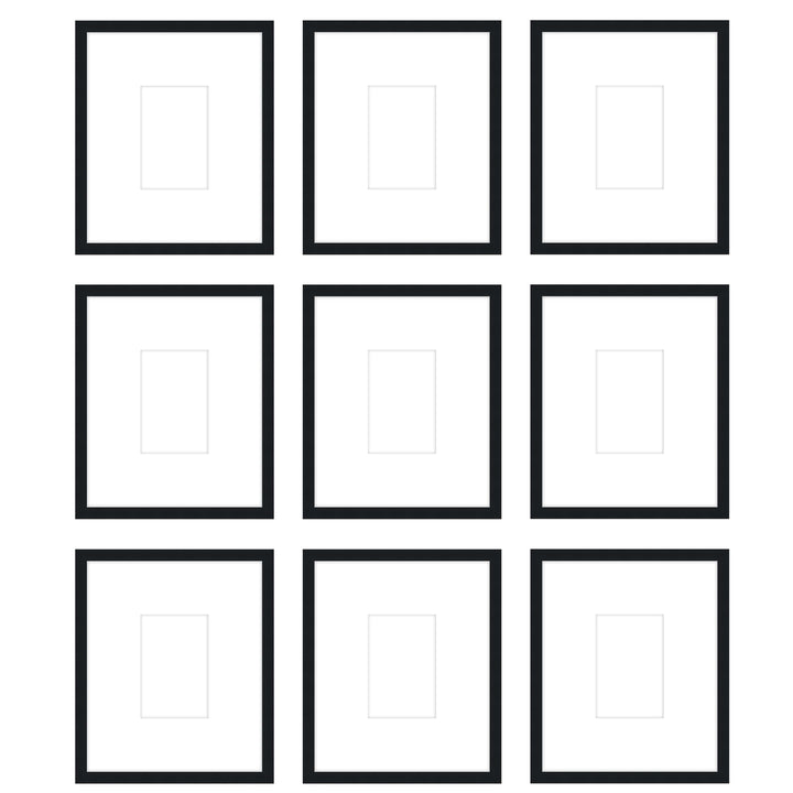 Gallery Wall - The Grids #G904 Darby / Black Satin Gallery Walls Made Easy