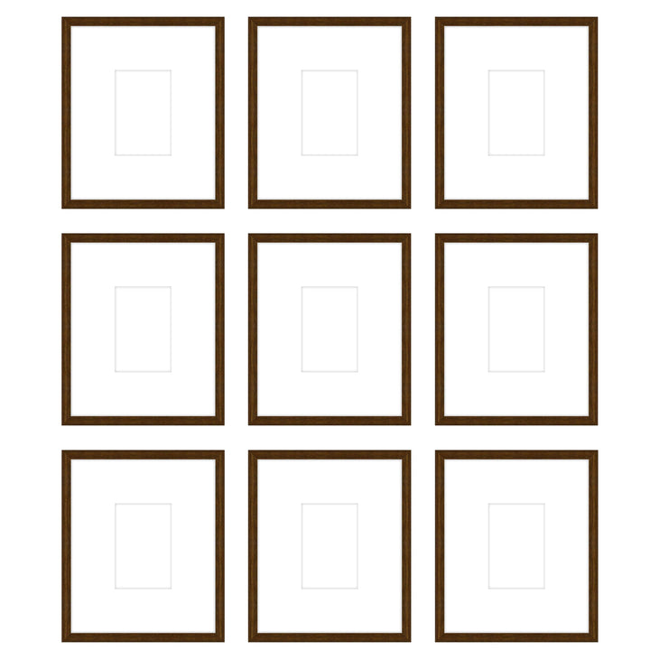 Gallery Wall - The Grids #G904 Darby / Cocoa Gallery Walls Made Easy