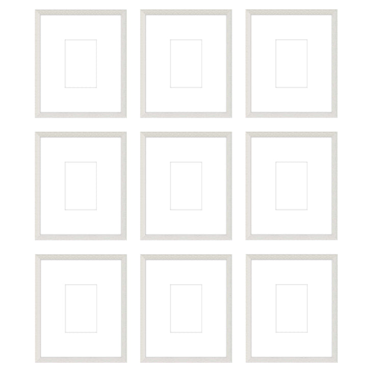 Gallery Wall - The Grids #G904 Darby / White Wash Gallery Walls Made Easy