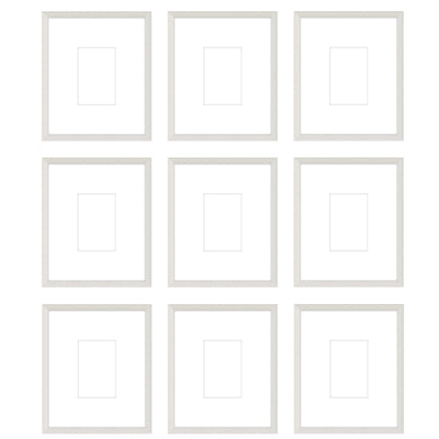 Gallery Wall - The Grids #G904 Darby / White Wash Gallery Walls Made Easy