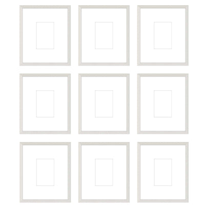 Gallery Wall - The Grids #G904 Darby / White Wash Gallery Walls Made Easy