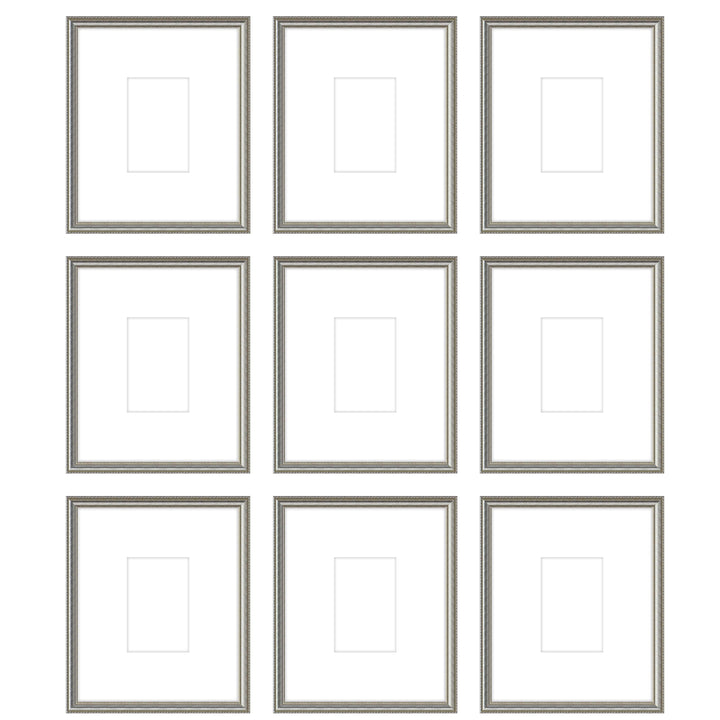 Gallery Wall - The Grids #G904 Graysen / Silver Satin Gallery Walls Made Easy