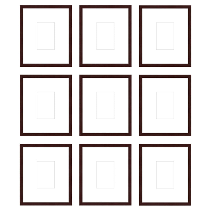 Gallery Wall - The Grids #G904 Jensen / Merlot Gallery Walls Made Easy