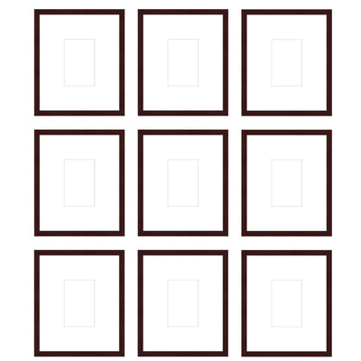 Gallery Wall - The Grids #G904 Jensen / Merlot Gallery Walls Made Easy