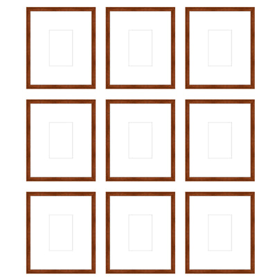 Gallery Wall - The Grids #G904 Jensen / Russet Gallery Walls Made Easy