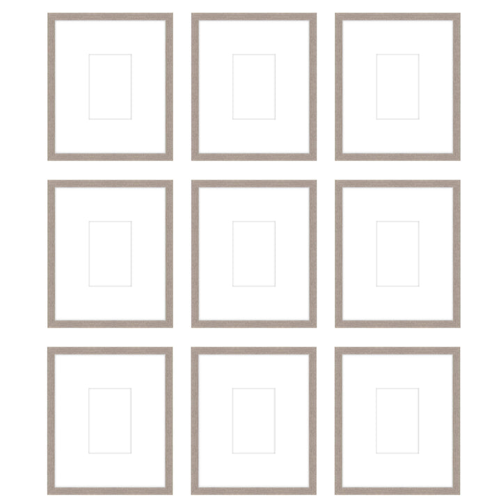 Gallery Wall - The Grids #G904 Jensen / Rustic Gray Gallery Walls Made Easy