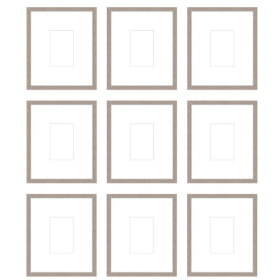 Gallery Wall - The Grids #G904 Jensen / Rustic Gray Gallery Walls Made Easy