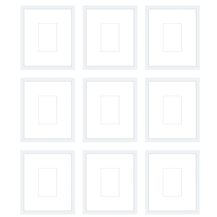 Gallery Wall - The Grids #G904 Jensen / White Gallery Walls Made Easy