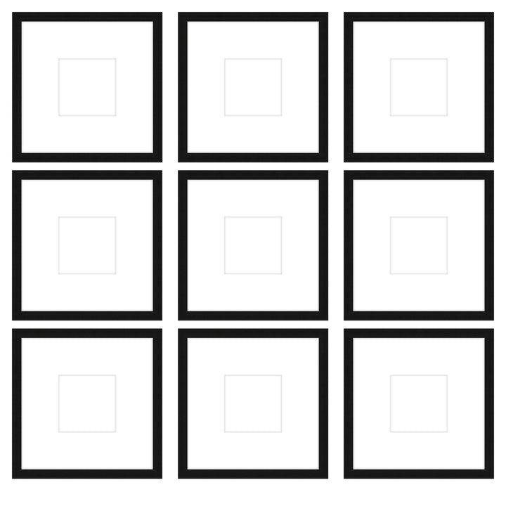 Gallery Wall - The Grids #G905 Darby / Black Satin Gallery Walls Made Easy
