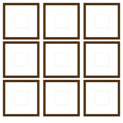 Gallery Wall - The Grids #G905 Darby / Cocoa Gallery Walls Made Easy