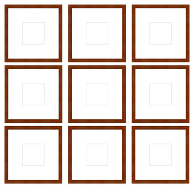 Gallery Wall - The Grids #G905 Darby / Umber Gallery Walls Made Easy